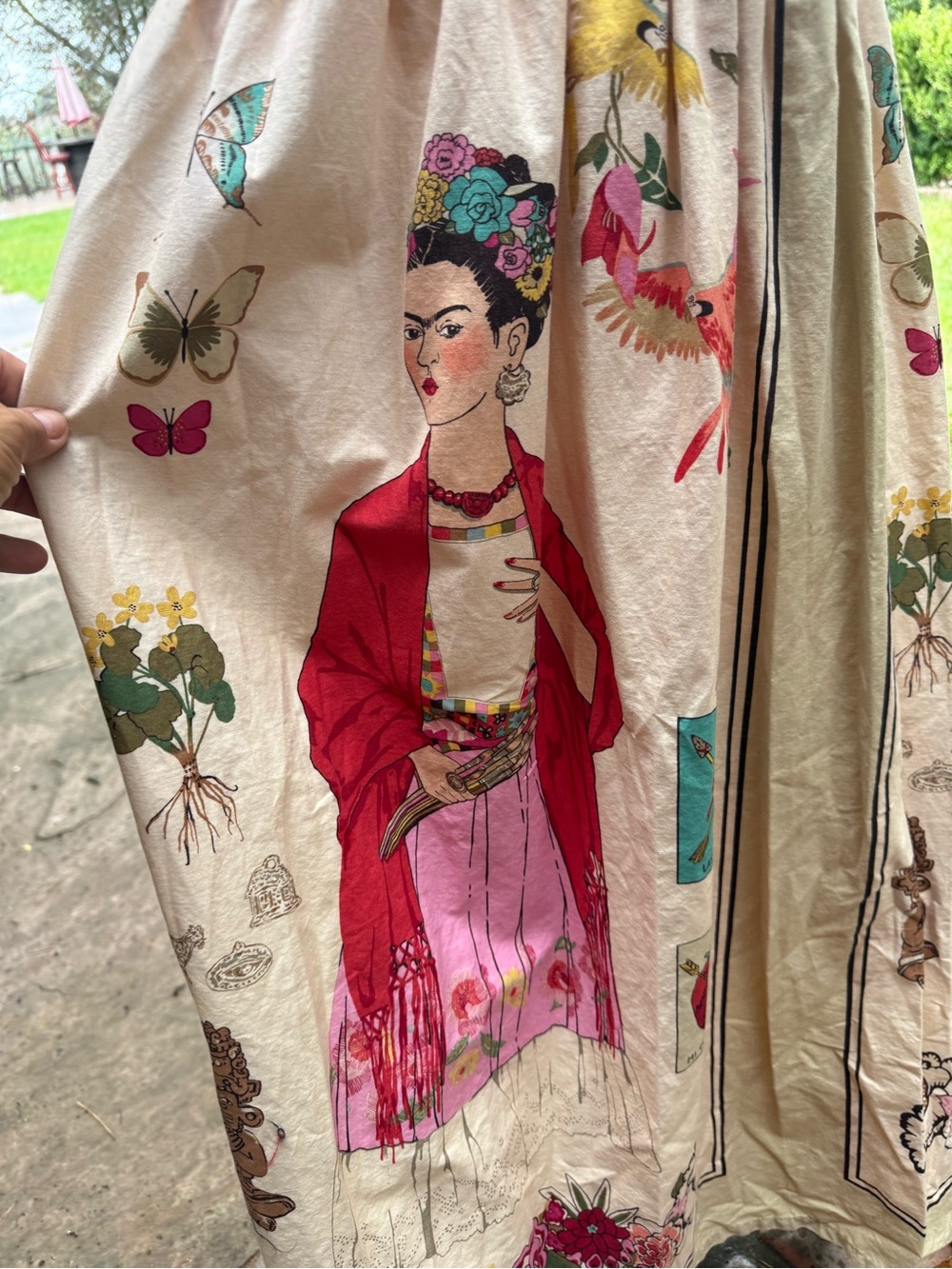 Frida Kahlo Inspired Maxi Dress - Picture 3 of 8